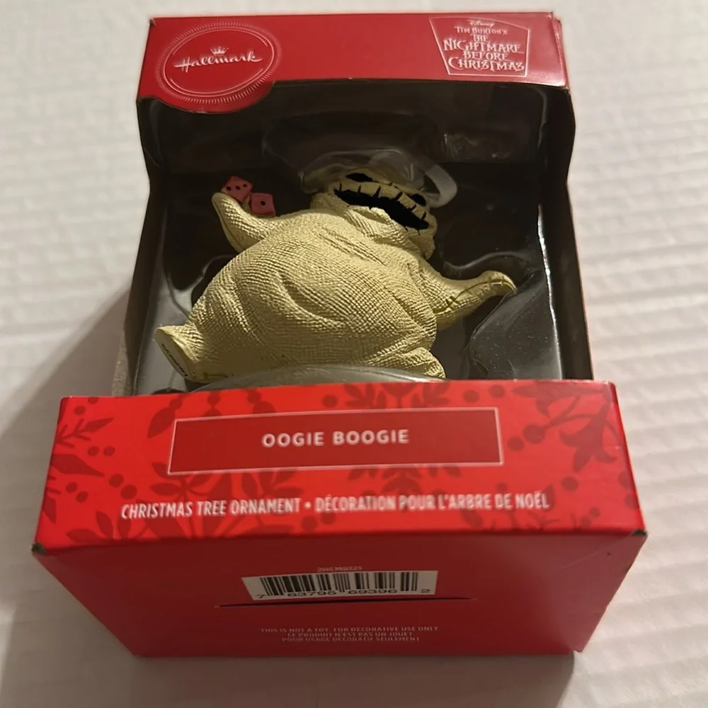 Hallmark Red Box‎ Nightmare Before Christmas Oogie Boogie Christmas Ornament
